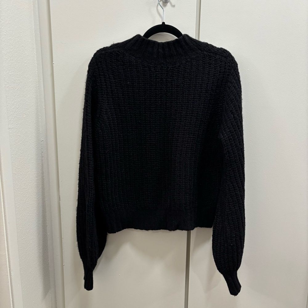 Doen Lulu Sz Small Black Pullover Baby Alpaca Sweater - Picture 2 of 8